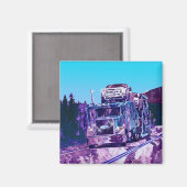 CARGO TRUCK BIG RIG TRUCKERS Geschenke Magnet (Vorderseite/Rückseite)