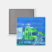 CARGO TRUCK BIG RIG TRUCKERS Geschenke Magnet (Vorderseite/Rückseite)
