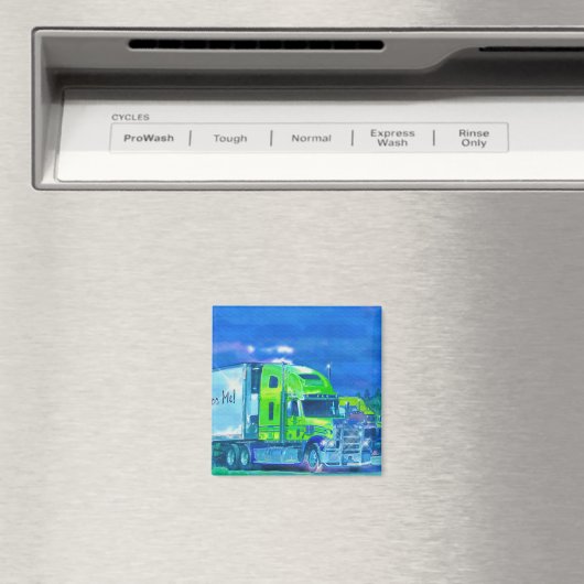 CARGO TRUCK BIG RIG TRUCKERS Geschenke Magnet (In Situ (Geschirrspüler))