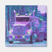 CARGO TRUCK BIG RIG TRUCKERS Geschenke Magnet (Vorne)