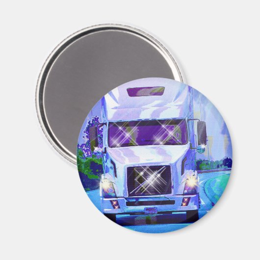 CARGO TRUCK BIG RIG TRUCKERS Geschenke Magnet (Vorderseite/Rückseite)