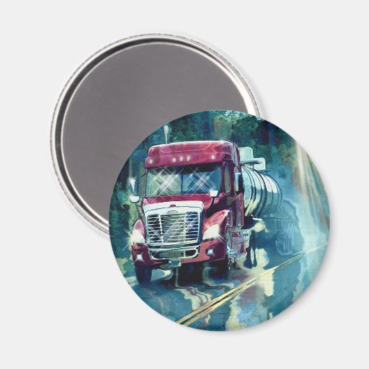 CARGO TRUCK BIG RIG TRUCKERS Geschenke Magnet (Vorderseite/Rückseite)