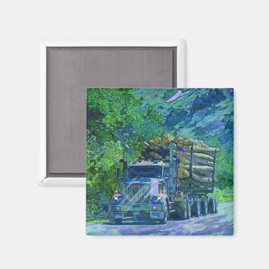 CARGO TRUCK BIG RIG TRUCKERS Geschenke Magnet (Vorderseite/Rückseite)