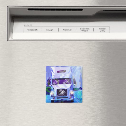 CARGO TRUCK BIG RIG TRUCKERS Geschenke Magnet (In Situ (Geschirrspüler))