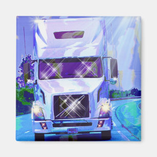 CARGO TRUCK BIG RIG TRUCKERS Geschenke Magnet