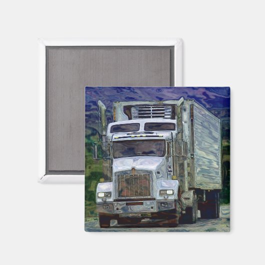 CARGO TRUCK BIG RIG TRUCKERS Geschenke Magnet (Vorderseite/Rückseite)