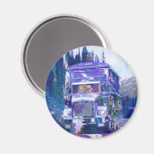 CARGO TRUCK BIG RIG TRUCKERS Geschenke Magnet (Vorderseite/Rückseite)