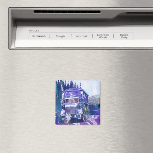 CARGO TRUCK BIG RIG TRUCKERS Geschenke Magnet (In Situ (Geschirrspüler))