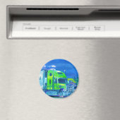 CARGO TRUCK BIG RIG TRUCKERS Geschenke Magnet (In Situ (Geschirrspüler))