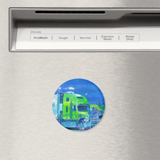 CARGO TRUCK BIG RIG TRUCKERS Geschenke Magnet (In Situ (Geschirrspüler))