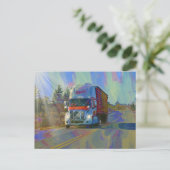 Cargo Truck Big Rig Truckers Geschenke Postkarte (Stehend Vorderseite)