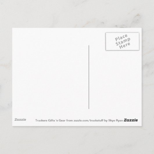 Cargo Truck Big Rig Truckers Geschenke Postkarte (Rückseite)