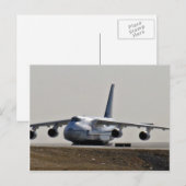 Cargolifter-Flugzeug am Flughafen Postkarte (Vorne/Hinten)
