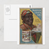 Carhart & Brother feierten gerösteten Kaffee Postkarte (Vorne/Hinten)