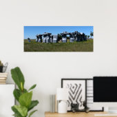 Carhenge, Nebraska Panorama 1 Poster (Heimbüro)