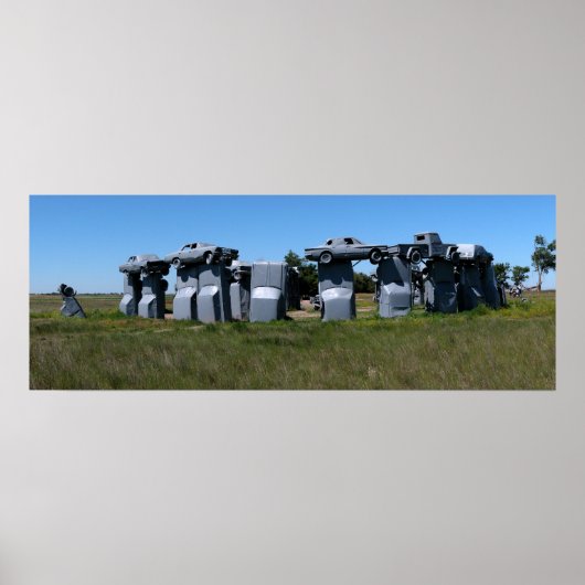 Carhenge, Nebraska Panorama 1 Poster (Vorne)