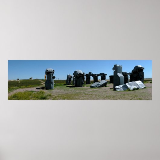 Carhenge, Nebraska Panoramic 2 Poster (Vorne)