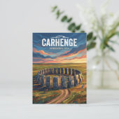 Carhenge USA Postkarte (Stehend Vorderseite)