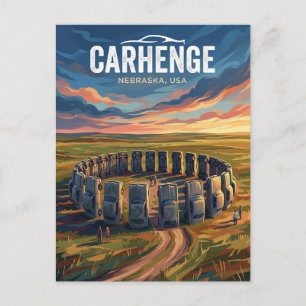 Carhenge USA Postkarte