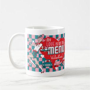 Carhop Retro Antrieb-in der Valentine-Tasse Kaffeetasse