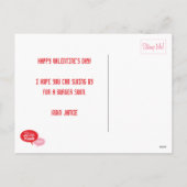 Carhop Retro Drive-In Valentine Postkarte (Rückseite)