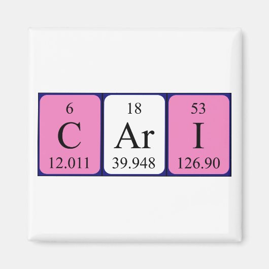 Cari Periodenmagnet Magnet (Vorne)