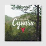 Cariad Cymru Wales Hill Landschaft Devils Bridge Magnet<br><div class="desc">Dieser wunderschöne Souvenirmagnet zeigt einen malerischen Landschaftsblick auf Wales bei der Devil's Bridge in der Mitte Wales,  mit der Typografie "Cariad Cymru",  was "Liebe Wales" bedeutet.</div>