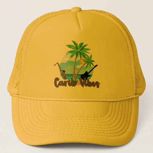 Carib Vibes - Trucker Hat Truckerkappe (Vorderseite)