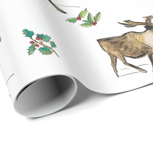 Caribbean 001 Wrapping Paper von Molly Magdalain Geschenkpapier (Rolleneckpunkt)