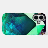 Caribbean Abstrakt Emerald Crystal Blue Waters Case-Mate iPhone Hülle (Rückseite (Horizontal))