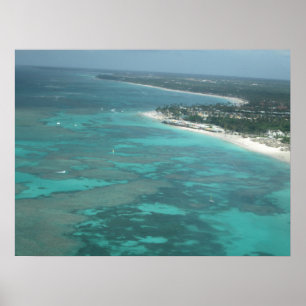 CARIBBEAN AERIAL #1 POSTER