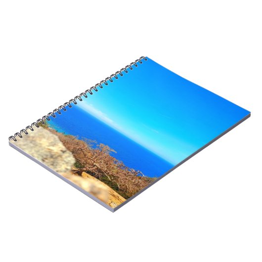 Caribbean Azure Bliss - Ruled-Notebook Notizblock (Linke Seite)