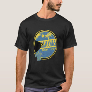 Caribbean Bahamas Bimini Vintager Urlaub Tropisch T-Shirt