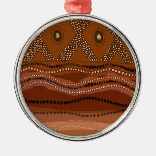 Caribbean Batik - Small Ornament Aus Metall (Vorne)