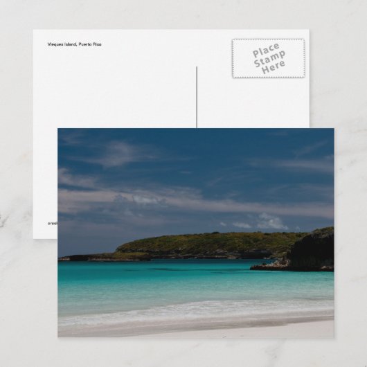 Caribbean Beach 04 Postkarte (Vorne/Hinten)