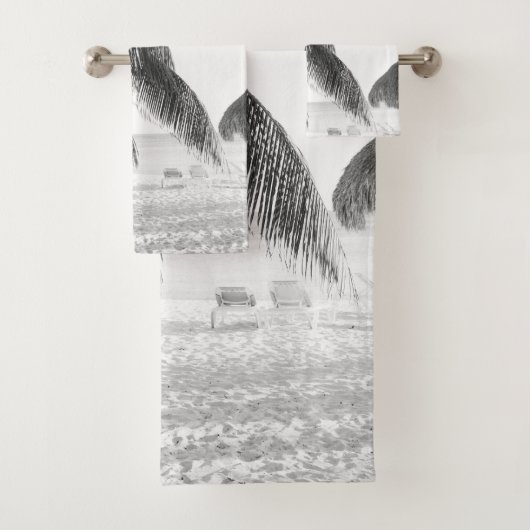 Caribbean Beach Bliss 10 #art #nature Badhandtuch Set (Insitu)