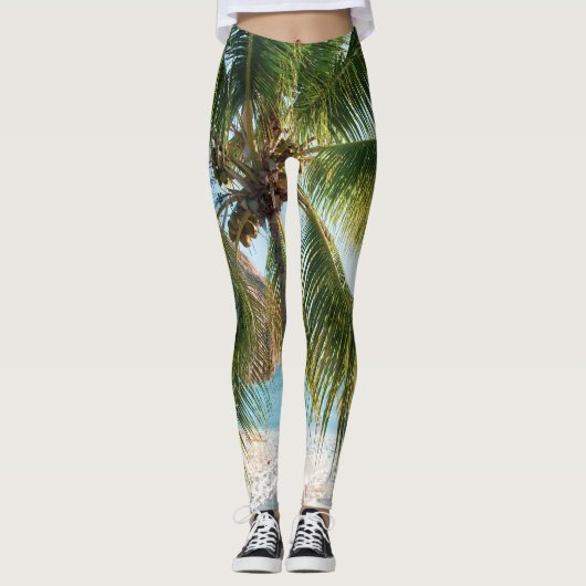 Caribbean Beach Bliss #1 #wall #art Leggings (Vorderseite)