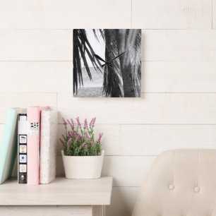 Caribbean Beach Bliss #4 #wall #art Quadratische Wanduhr