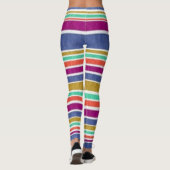 Caribbean Beach Cabana Print Yoga Pants, Leggings (Rückseite)