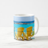 Caribbean Beach Chair Oasis #2 #caribbos #wall Kaffeetasse (VorderseiteRechts)