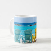 Caribbean Beach Chair Oasis #2 #caribbos #wall Kaffeetasse (Vorderseite Links)