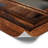 Caribbean Beach French Window Illusion Poster (Ecke)