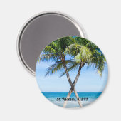 Caribbean Beach Island Life Muscheln DIY Foto Magnet (Vorderseite/Rückseite)