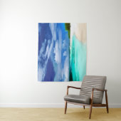 Caribbean Beach mit Deep Blue Summer Sky Wandteppich (Beispiel)