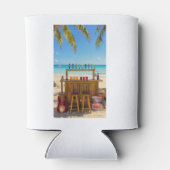 Caribbean Beach My Happy Place Dosenkühler (Rückseite)