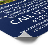 Caribbean Beach, Travel Agent Advertising Poster (Ecke)