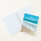 Caribbean Beach Waves in Aruba Recipe Book Notizblock (Innenseite)
