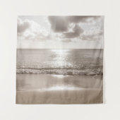 Caribbean Beach Zen Oasis #2 #ocean #wall #art Wandteppich (Vorderseite)