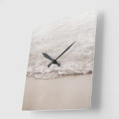 Caribbean Beach Zen Oasis #4 #ocean #wall #art Quadratische Wanduhr (Winkel)