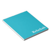 Caribbean Blue individuell anpassbar Notizblock (angewinkelt)